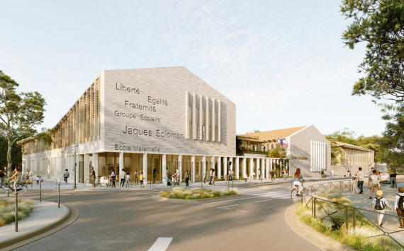 Reconstruction d'un groupe scolaire dans le 94.