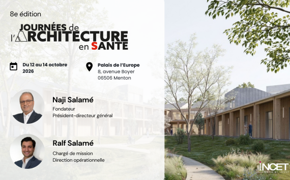 INCET sera aux Journées de l’Architecture en Santé à Menton
