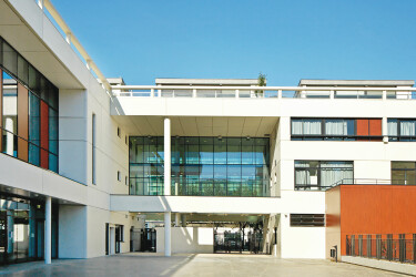 Georges Seurat middle school gymnasium